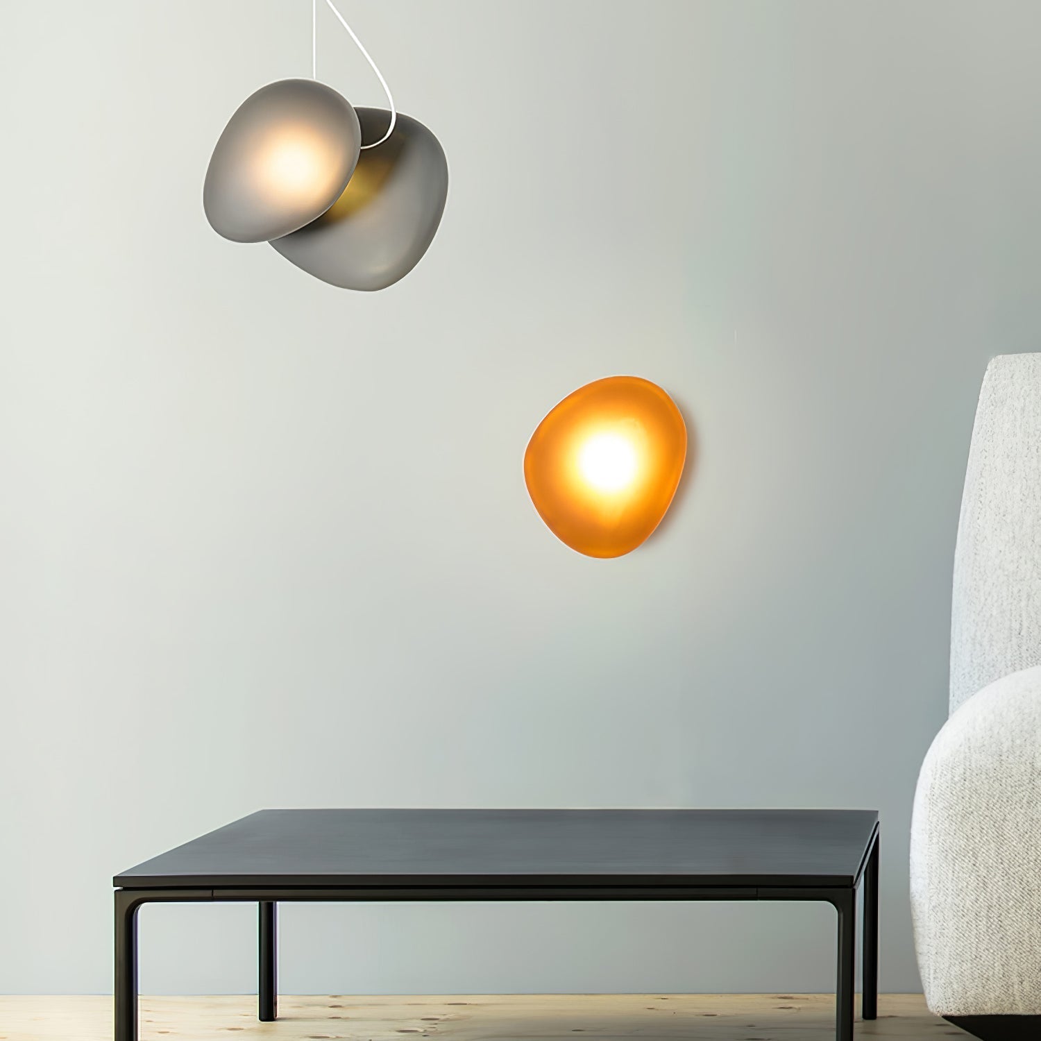 Cameron – Lampada da parete LED con paralume ovale