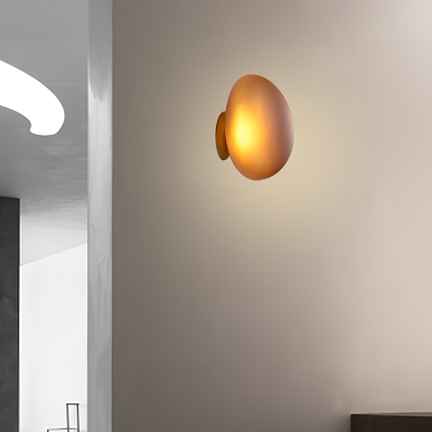 Cameron – Lampada da parete LED con paralume ovale
