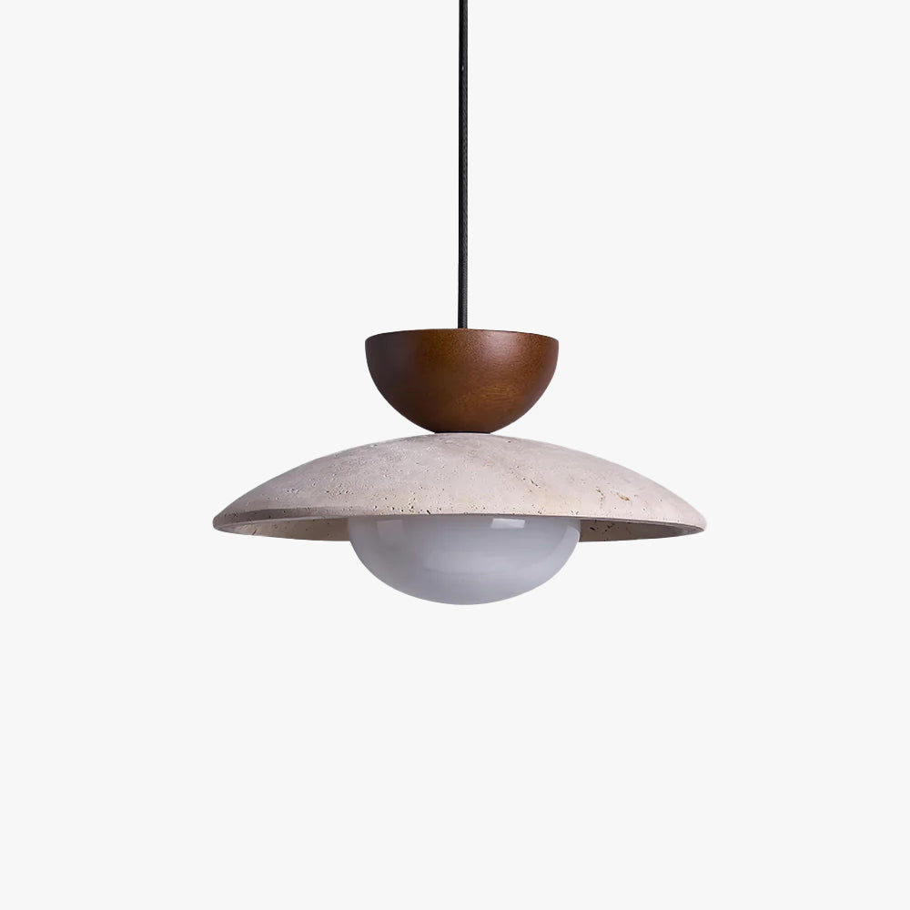 Clavelle - Suspension en travertin