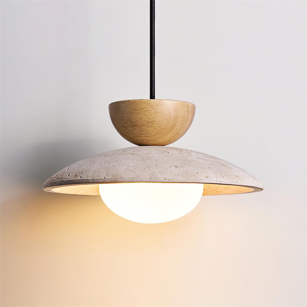 Clavelle - Suspension en travertin