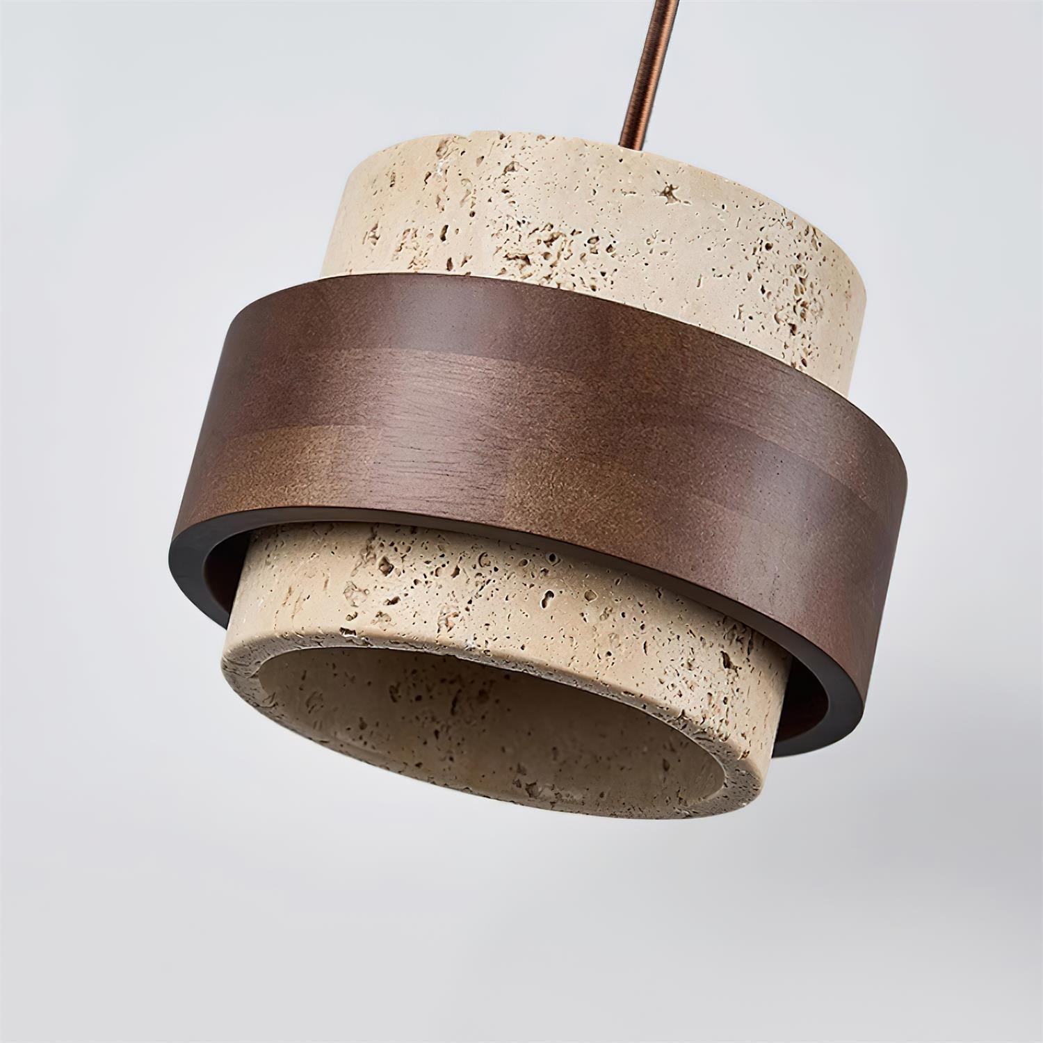 Aurelian – Lampada a sospensione in travertino