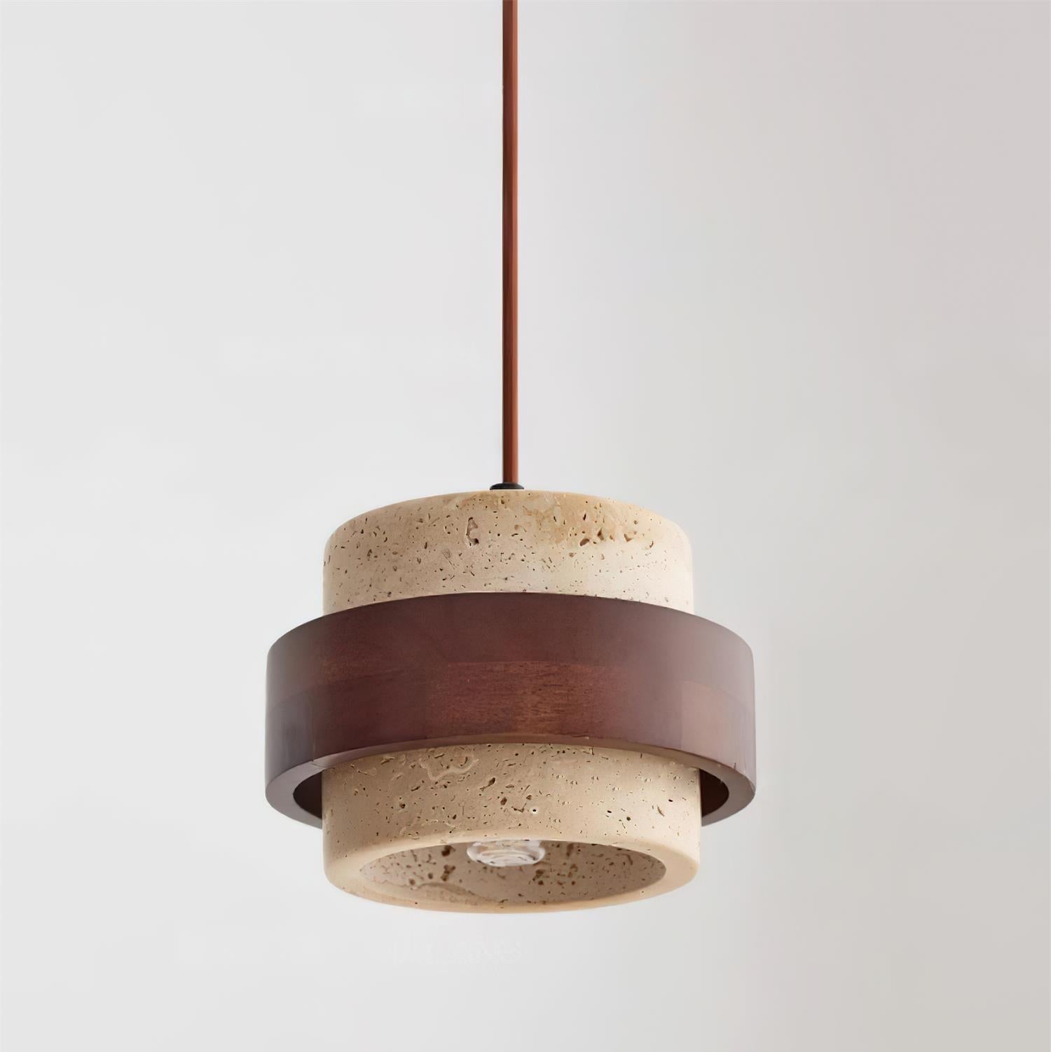 Aurelian – Lampada a sospensione in travertino