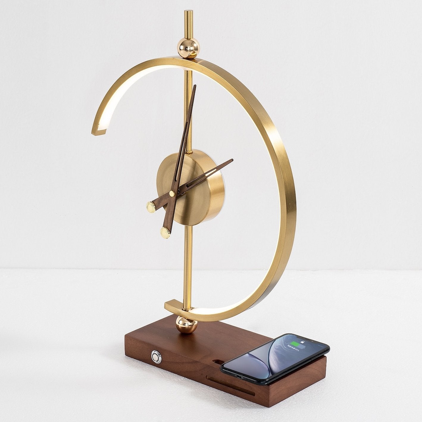 Navora – Lampe horloge sans fil avec chargeur