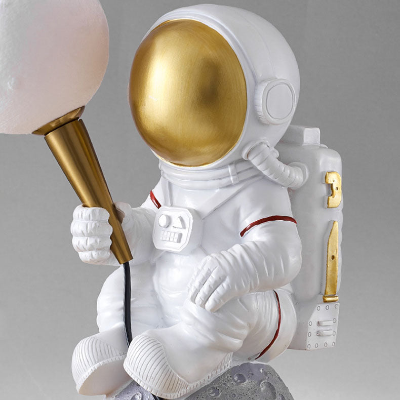 Astrolis – Applique da parete contemporanea con globo astronauta in vetro 1 luce