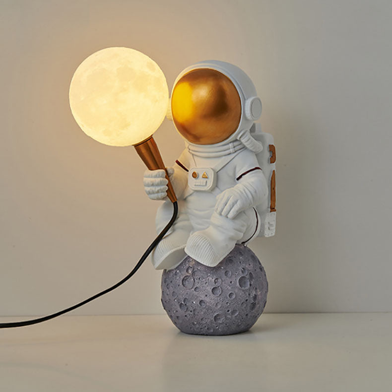 Astrolis – Applique da parete contemporanea con globo astronauta in vetro 1 luce
