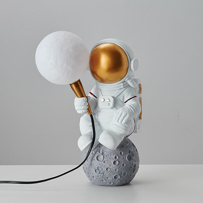 Astrolis – Applique da parete contemporanea con globo astronauta in vetro 1 luce
