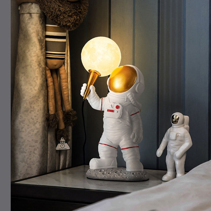 Astrolis – Applique da parete contemporanea con globo astronauta in vetro 1 luce