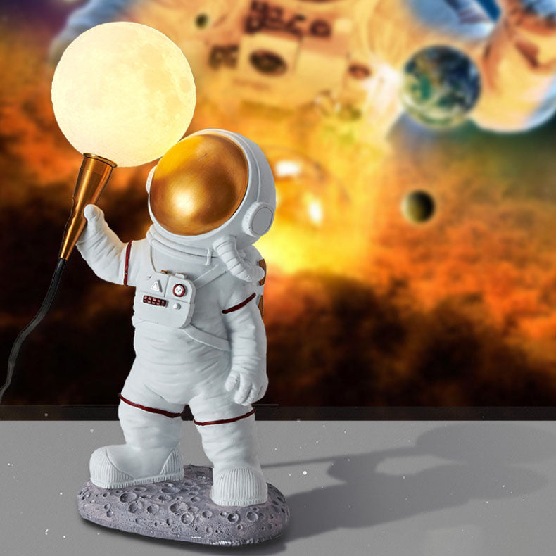 Astrolis – Applique da parete contemporanea con globo astronauta in vetro 1 luce
