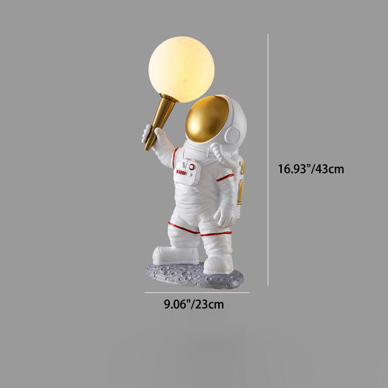 Astrolis – Applique da parete contemporanea con globo astronauta in vetro 1 luce