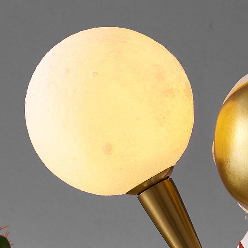 Astrolis – Applique da parete contemporanea con globo astronauta in vetro 1 luce