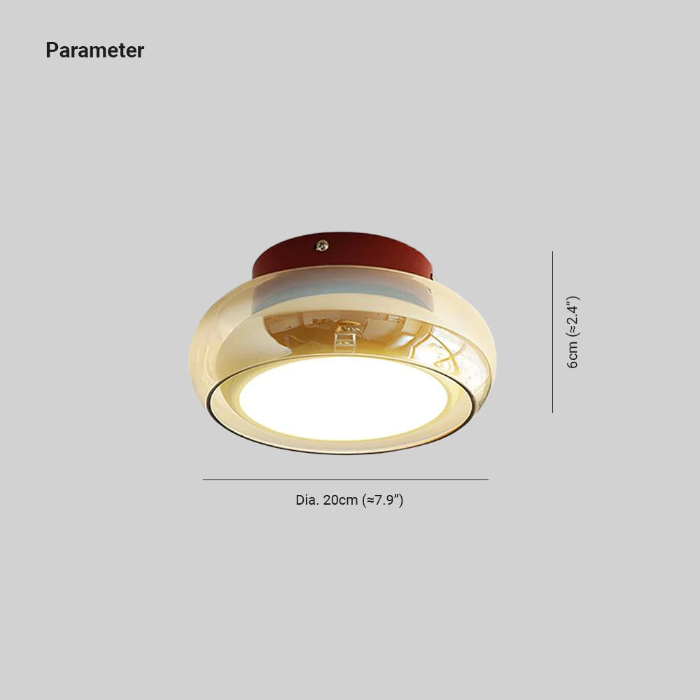 Aveline – Lampada da soffitto vintage in vetro
