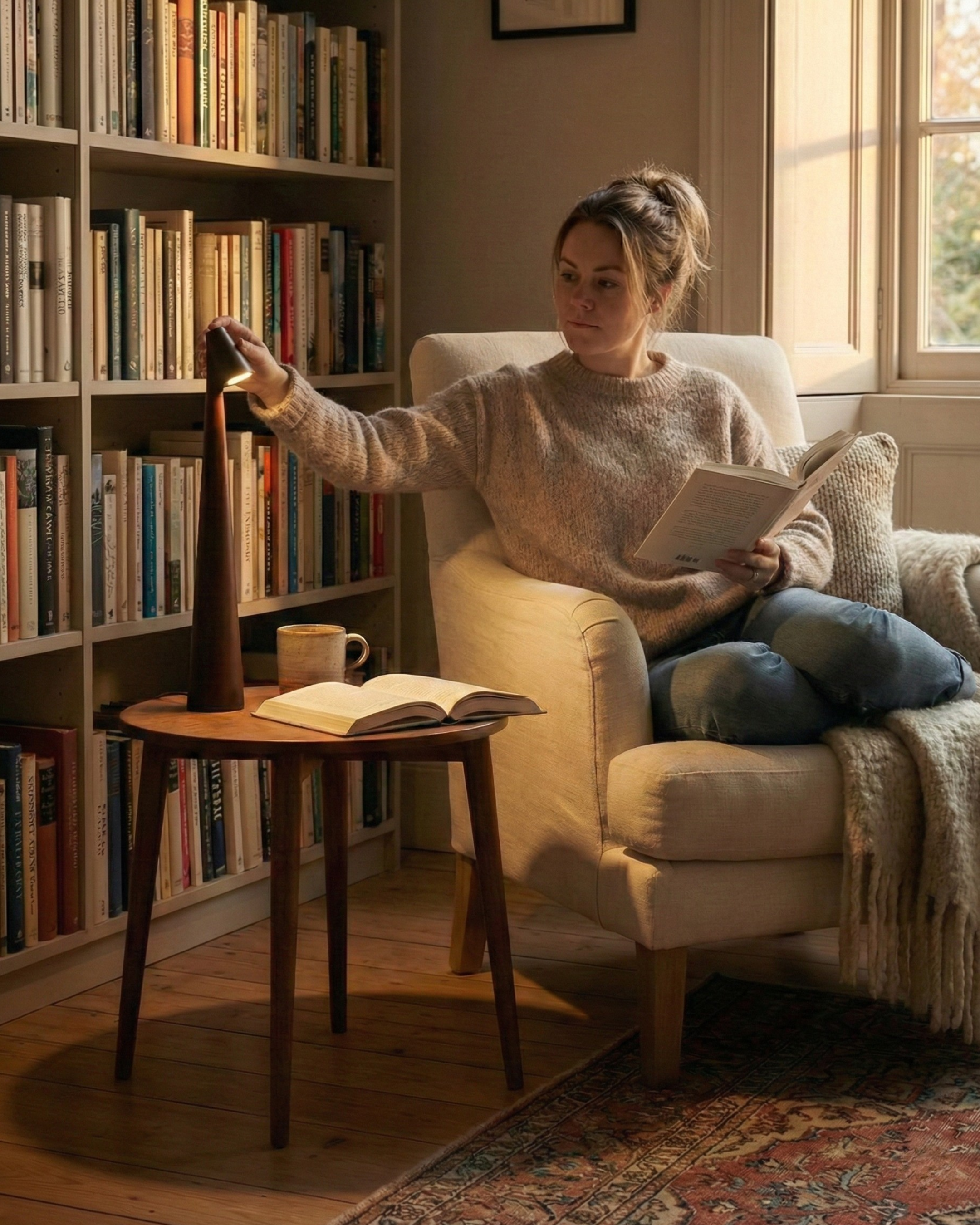 Norelle – Lampada da tavolo wireless con controllo touch