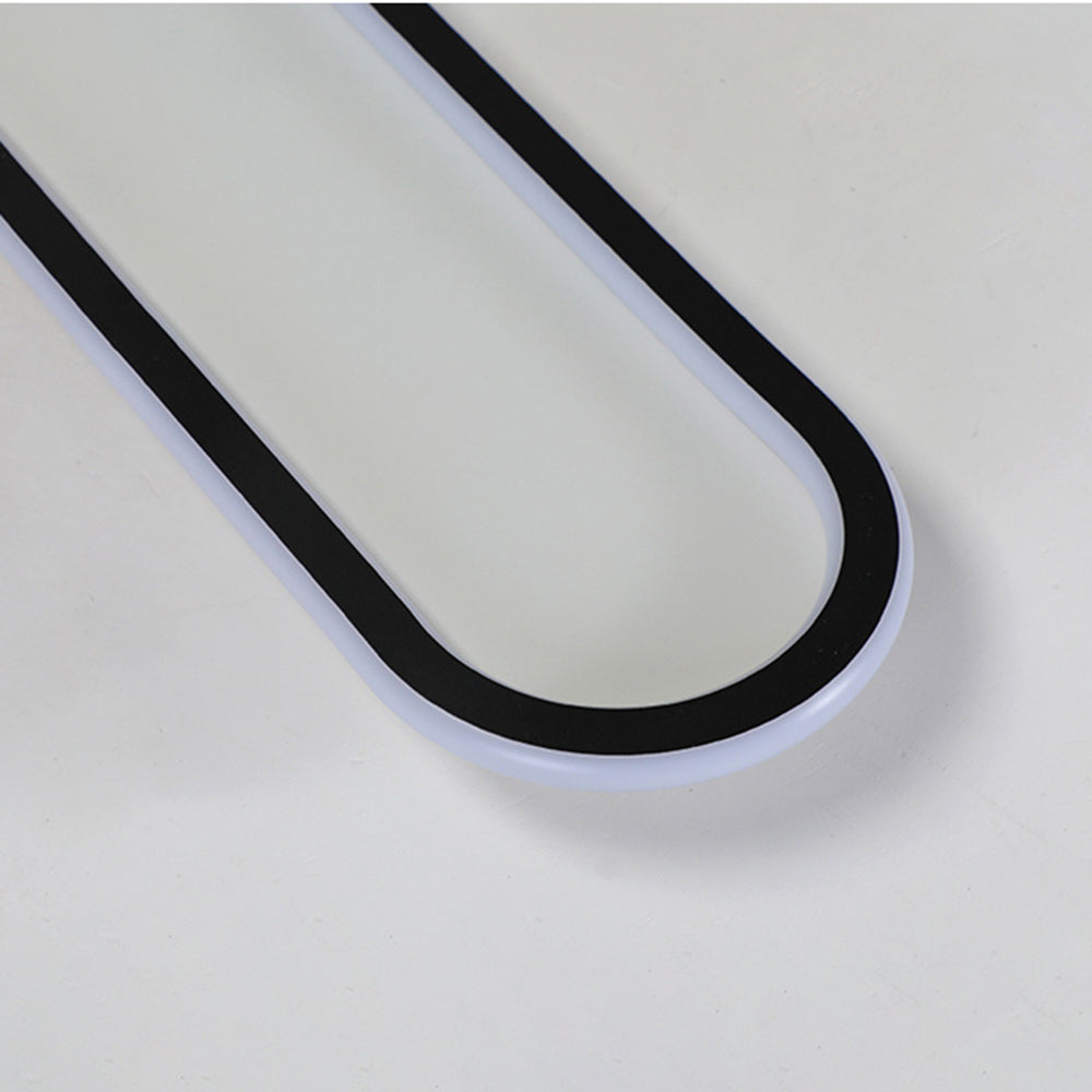 Avelon – Plafonnier rectangulaire noir et or pour chambre/salon