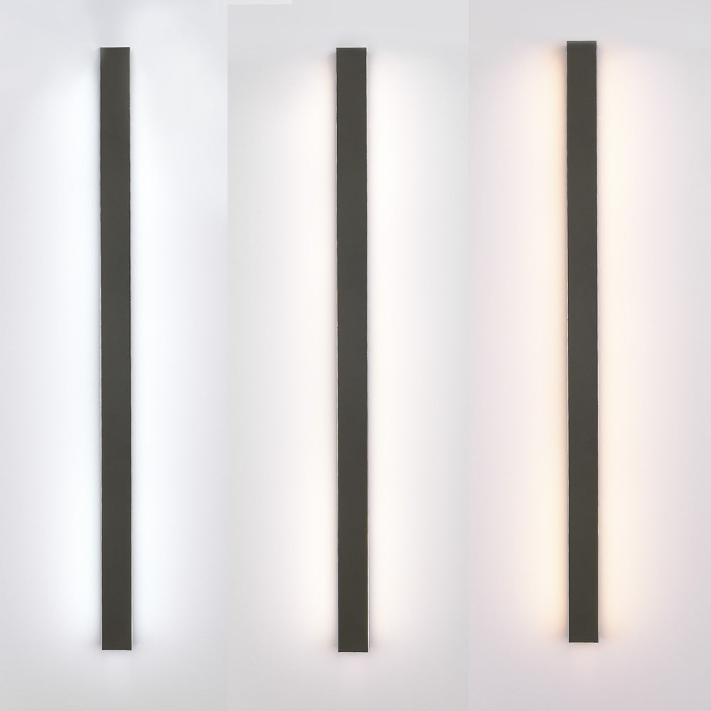 Raylume – Applique murale extérieure linéaire moderne en métal et acrylique