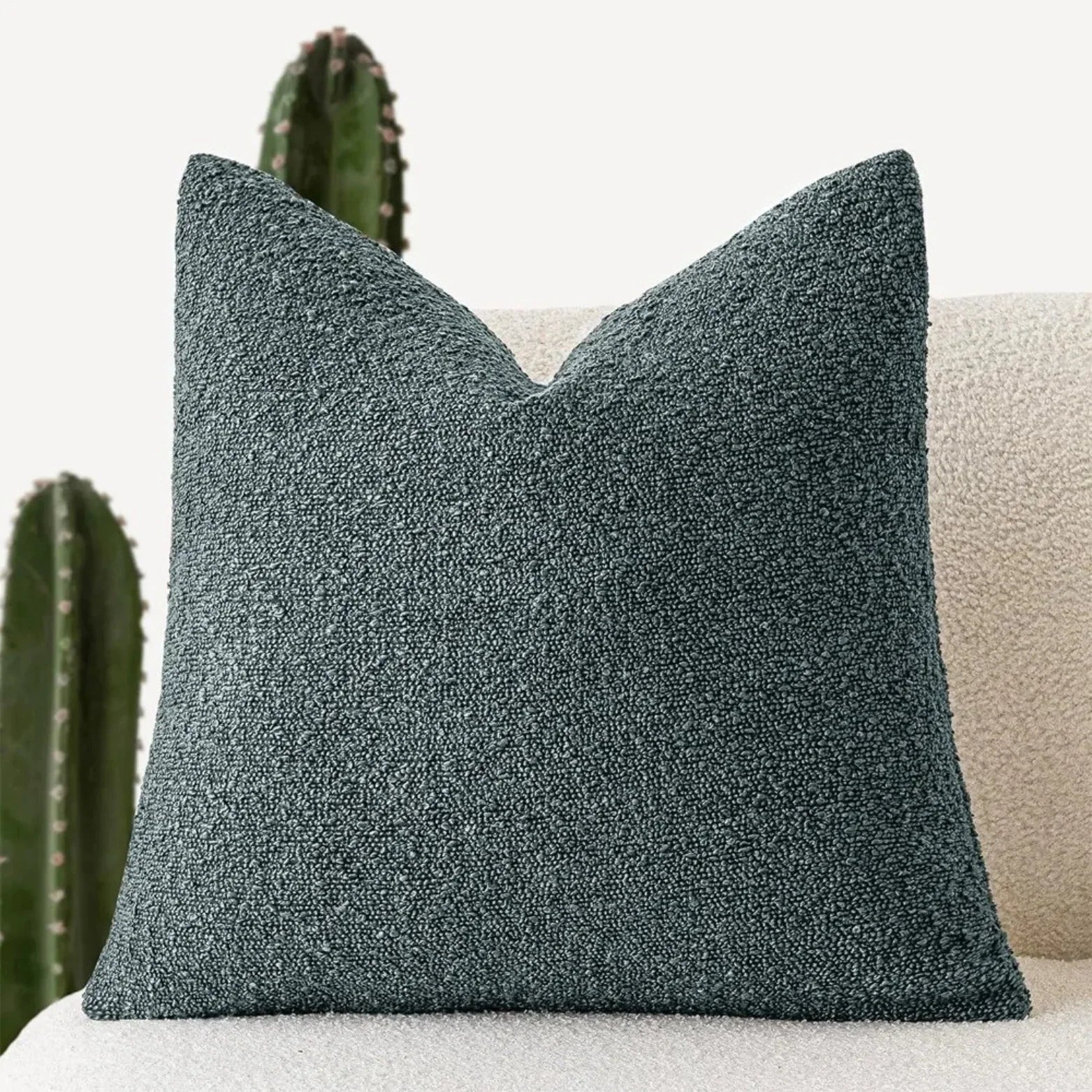 Parion - Housse de coussin premium en bouclé 45 cm x 45 cm