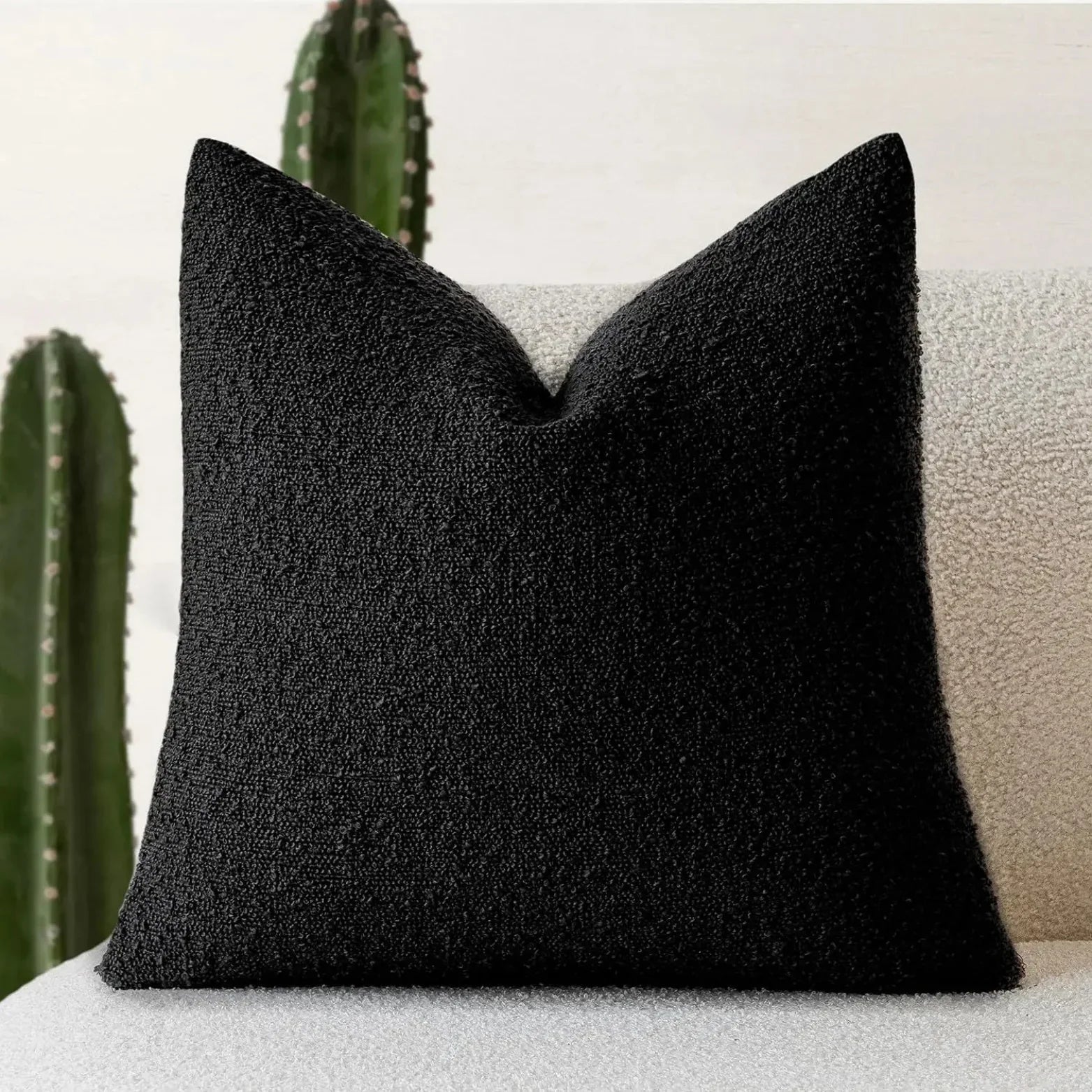 Parion - Housse de coussin premium en bouclé 45 cm x 45 cm