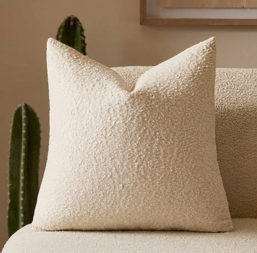 Parion - Housse de coussin premium en bouclé 45 cm x 45 cm
