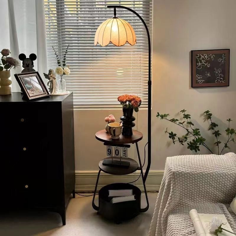 Elarionn - Lampadaire industriel en bronze à étages pour plantes