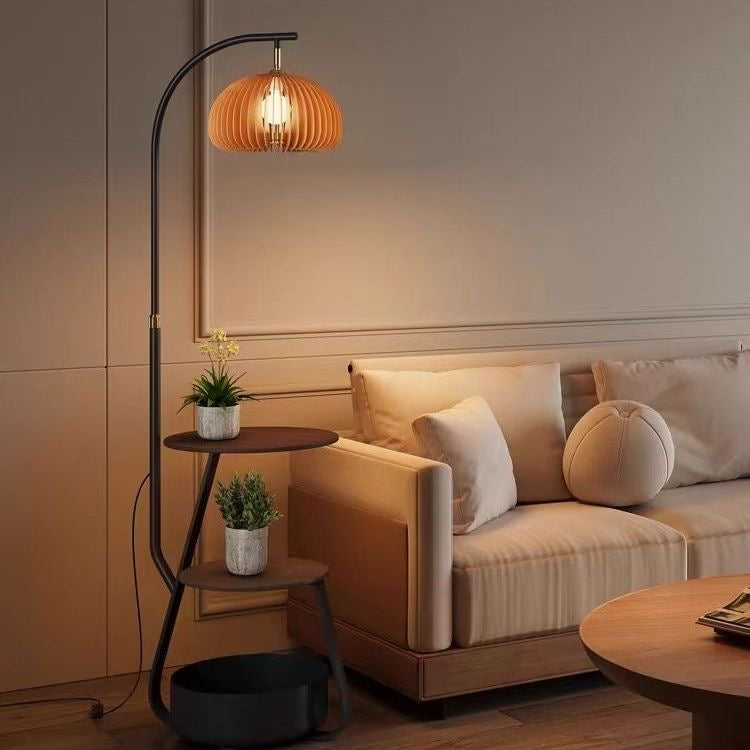 Elarionn - Lampadaire industriel en bronze à étages pour plantes