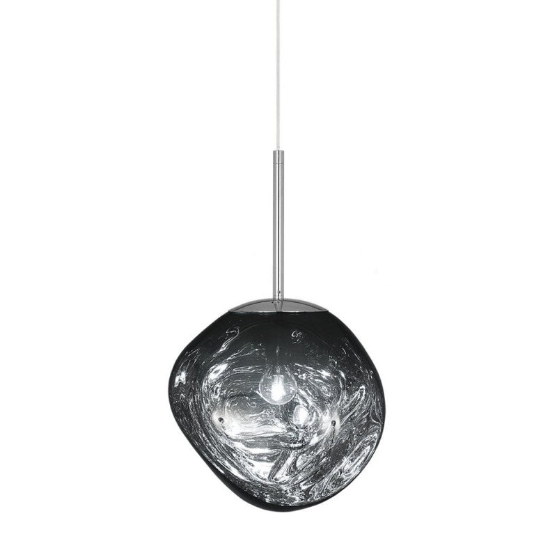 Lordia - Lampada a sospensione in vetro irregolare effetto lava fusa