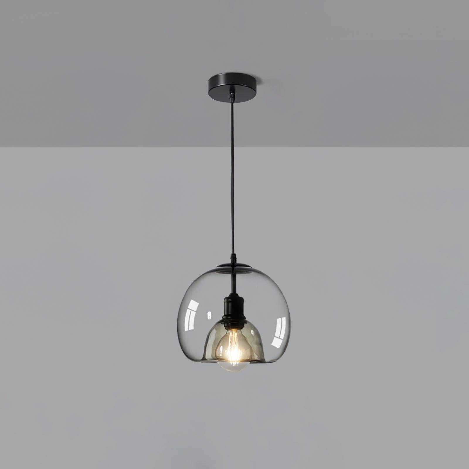 Zelirra - Lampe suspension nordique en verre perlé