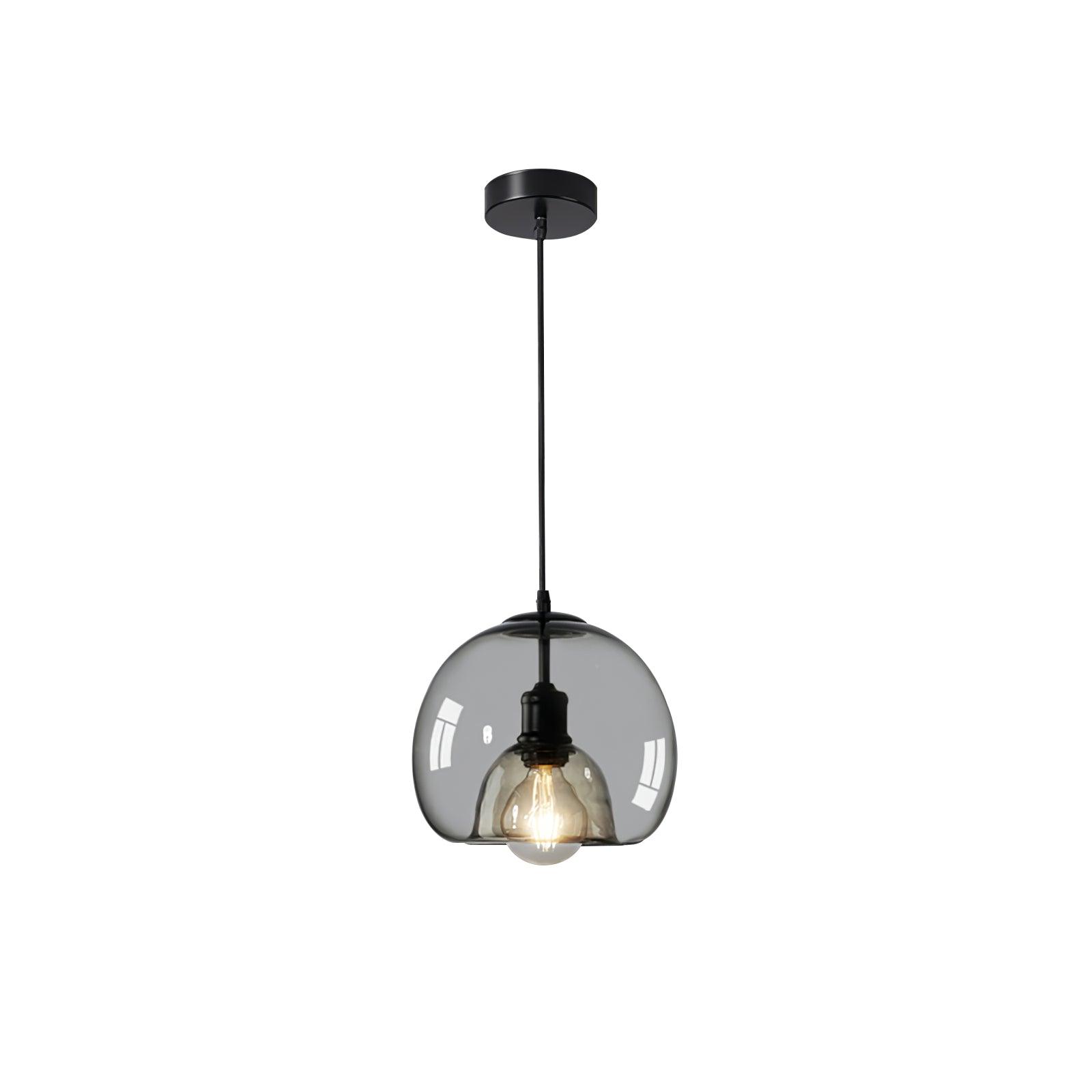 Zelirra - Lampe suspension nordique en verre perlé