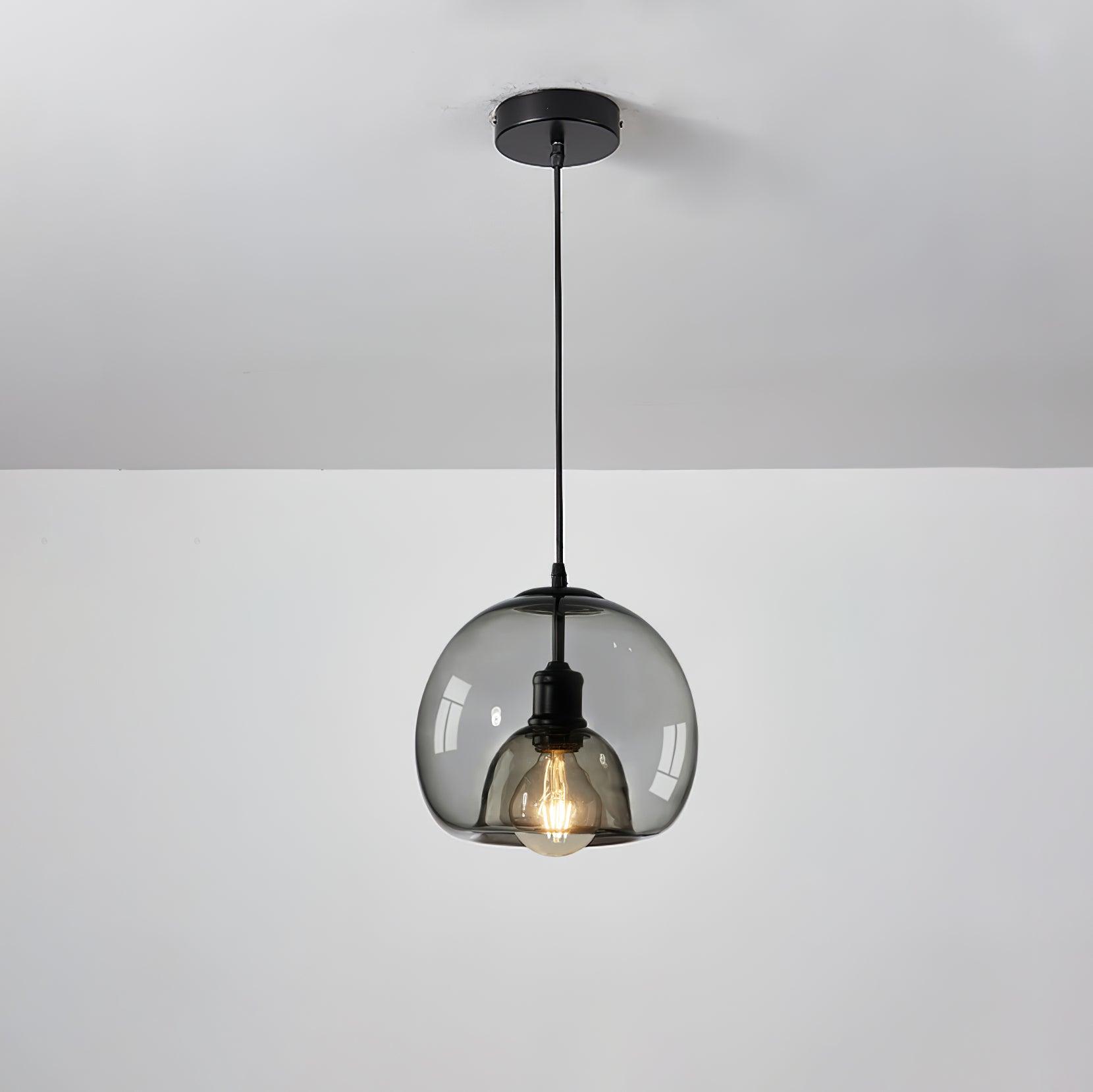 Zelirra - Lampe suspension nordique en verre perlé
