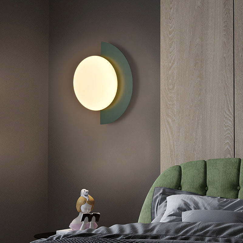 Scandinavian Semicircle LED Wall Sconce Integrated Light - Image 11