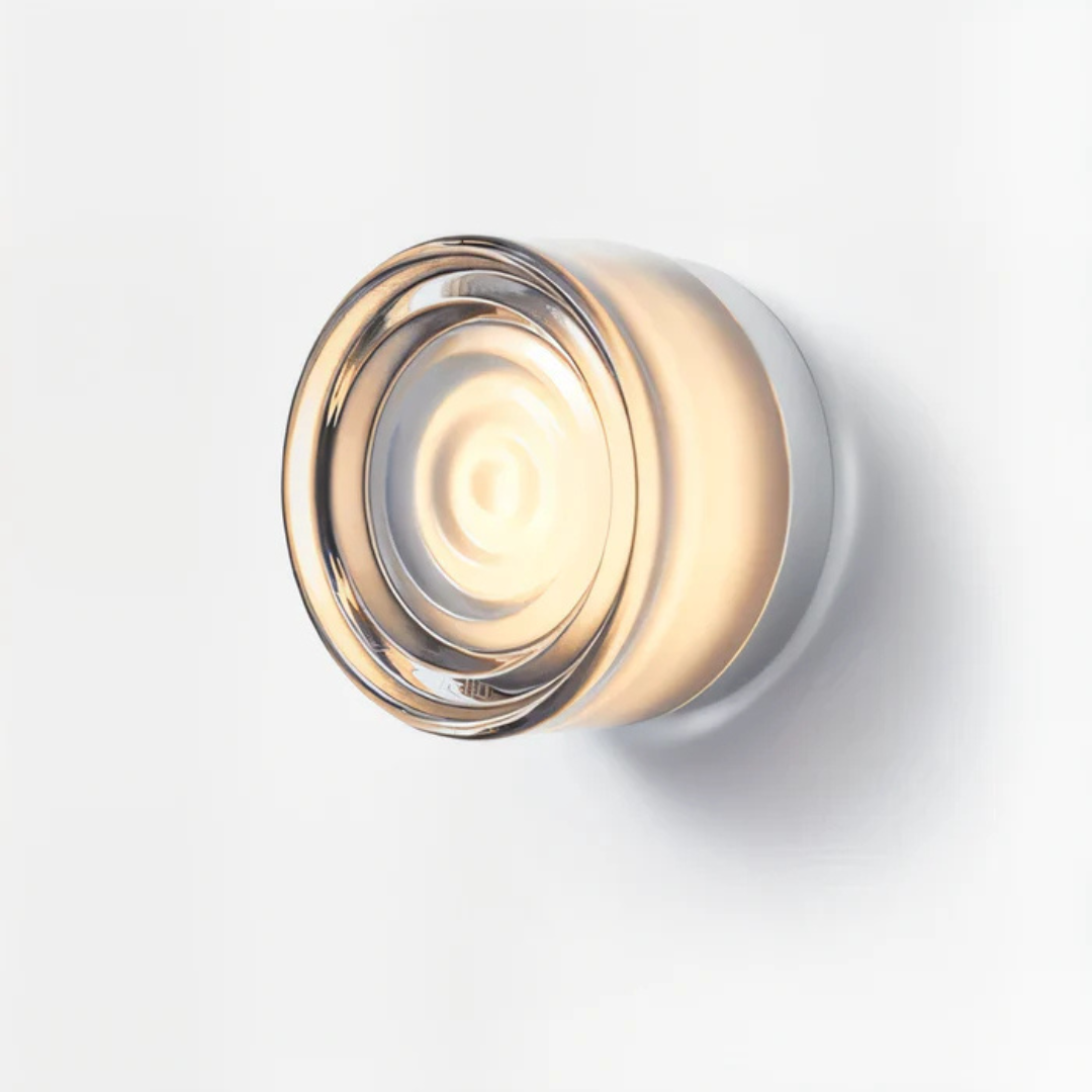Round Glass LED Wall Sconce Modern Minimalist Hardwired - Image 7