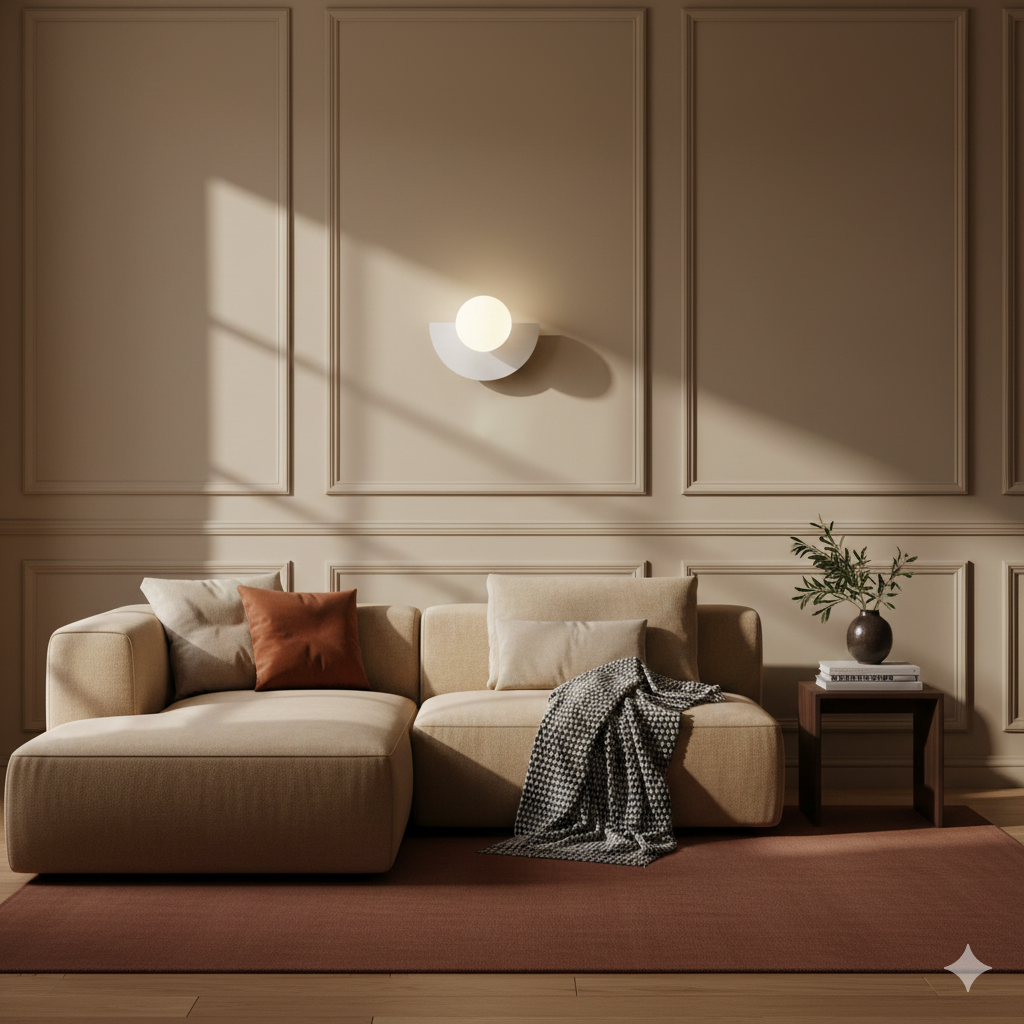 Doniar – Applique da parete LED minimalista moderna con globo in vetro 1 luce