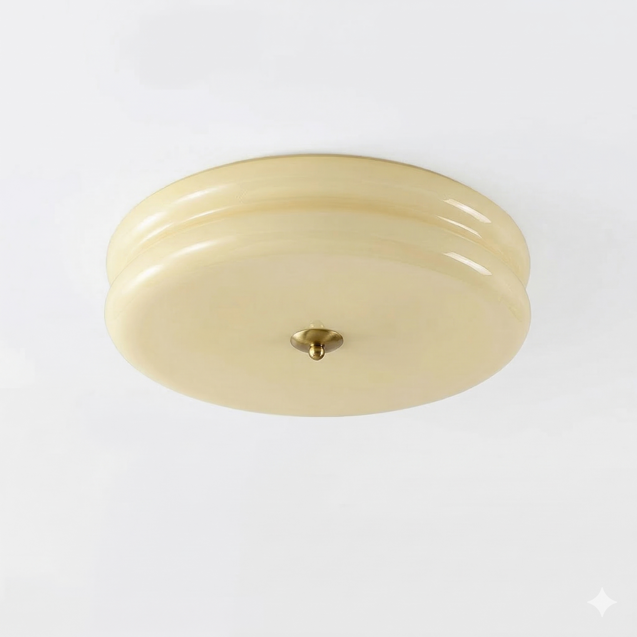 Celmora - Lampada da soffitto vintage in vetro Art Deco