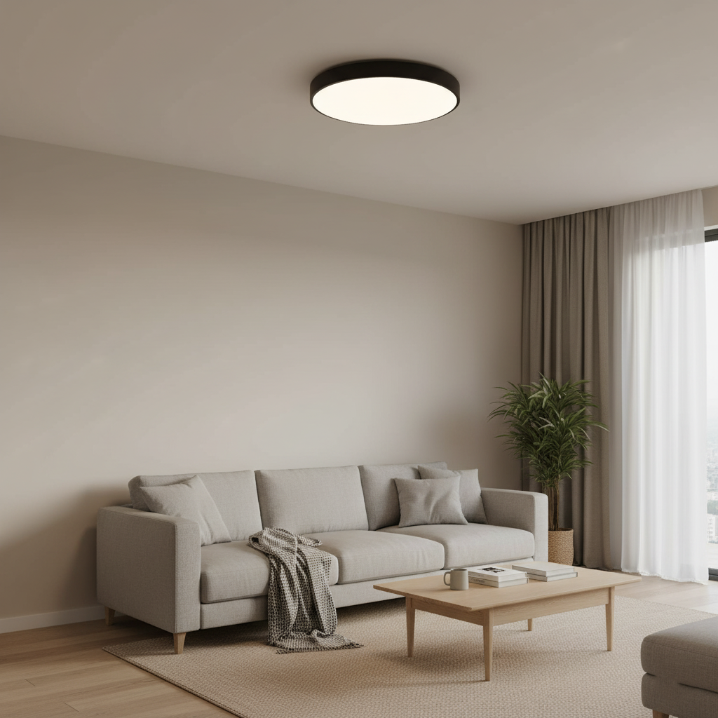 Denrad – Lampada da soffitto LED moderna con paralume in acrilico