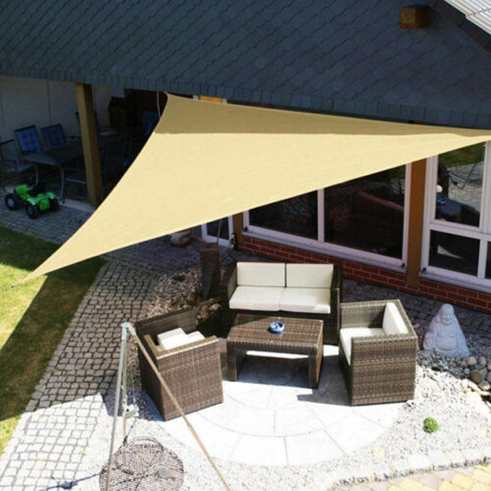 Triangle Square Rectangle Outdoor Shade Sail UV Protection Canopy - Image 6
