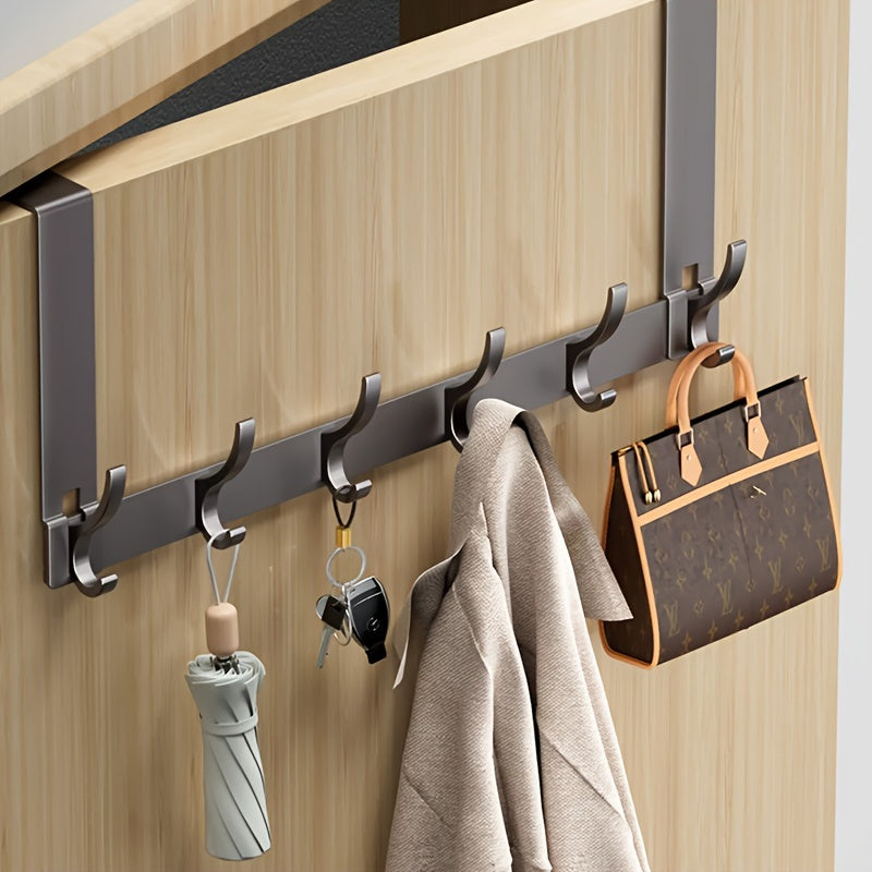 Bravionn – Crochet aluminium au-dessus de porte pour vêtements et serviettes