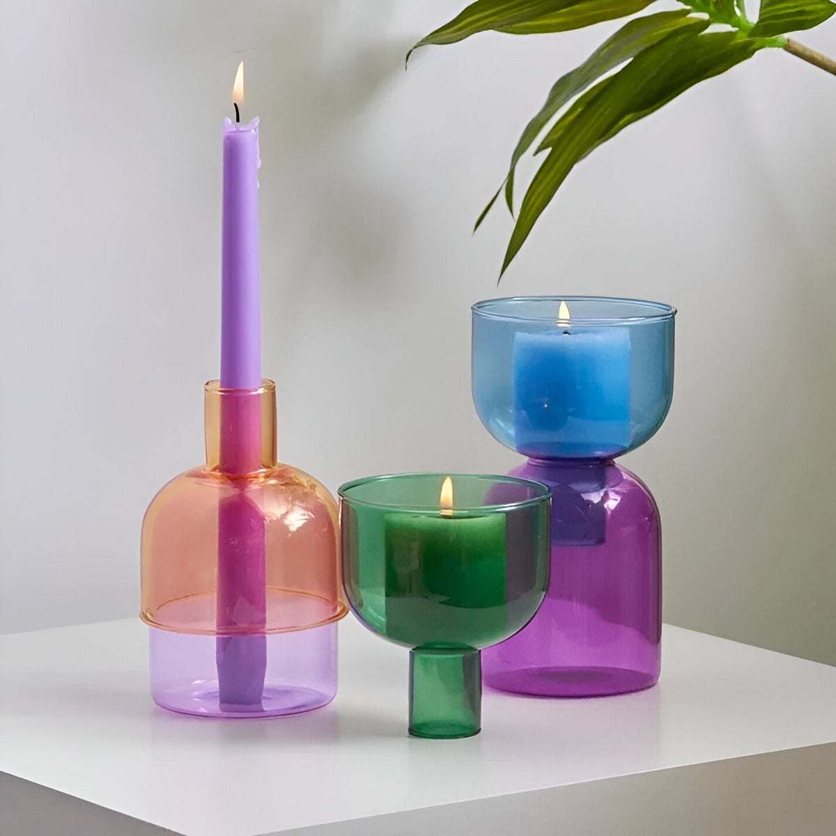 Cylinder Ceramic Candle Holder Minimalist - Image 2