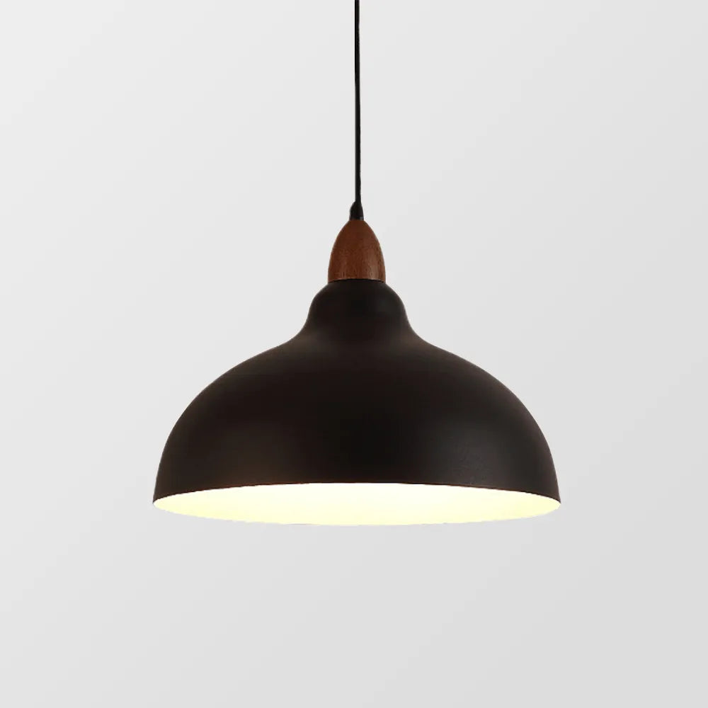 Scandinavian Wood Pendant Lamp Minimalist Hanging Ceiling Light - Image 9