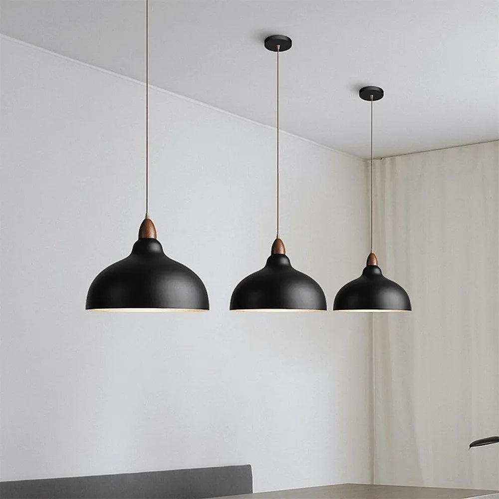 Scandinavian Wood Pendant Lamp Minimalist Hanging Ceiling Light - Image 5