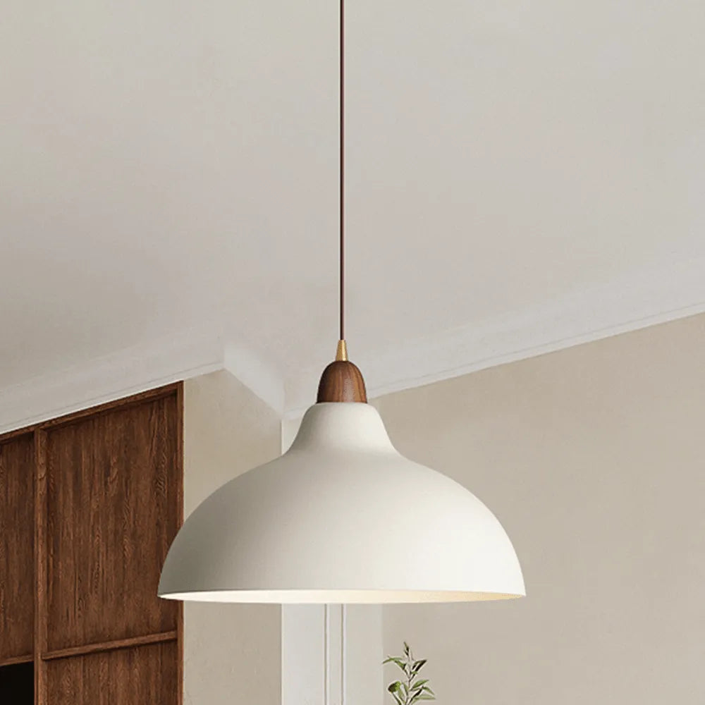 Scandinavian Wood Pendant Lamp Minimalist Hanging Ceiling Light - Image 7