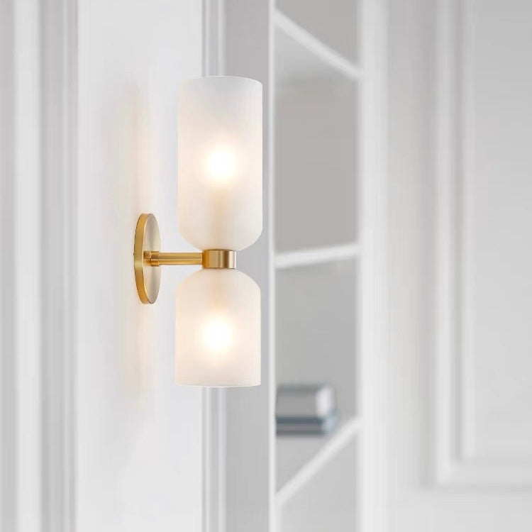 Conyxa - Lampada da parete doppio vetro per soggiorno