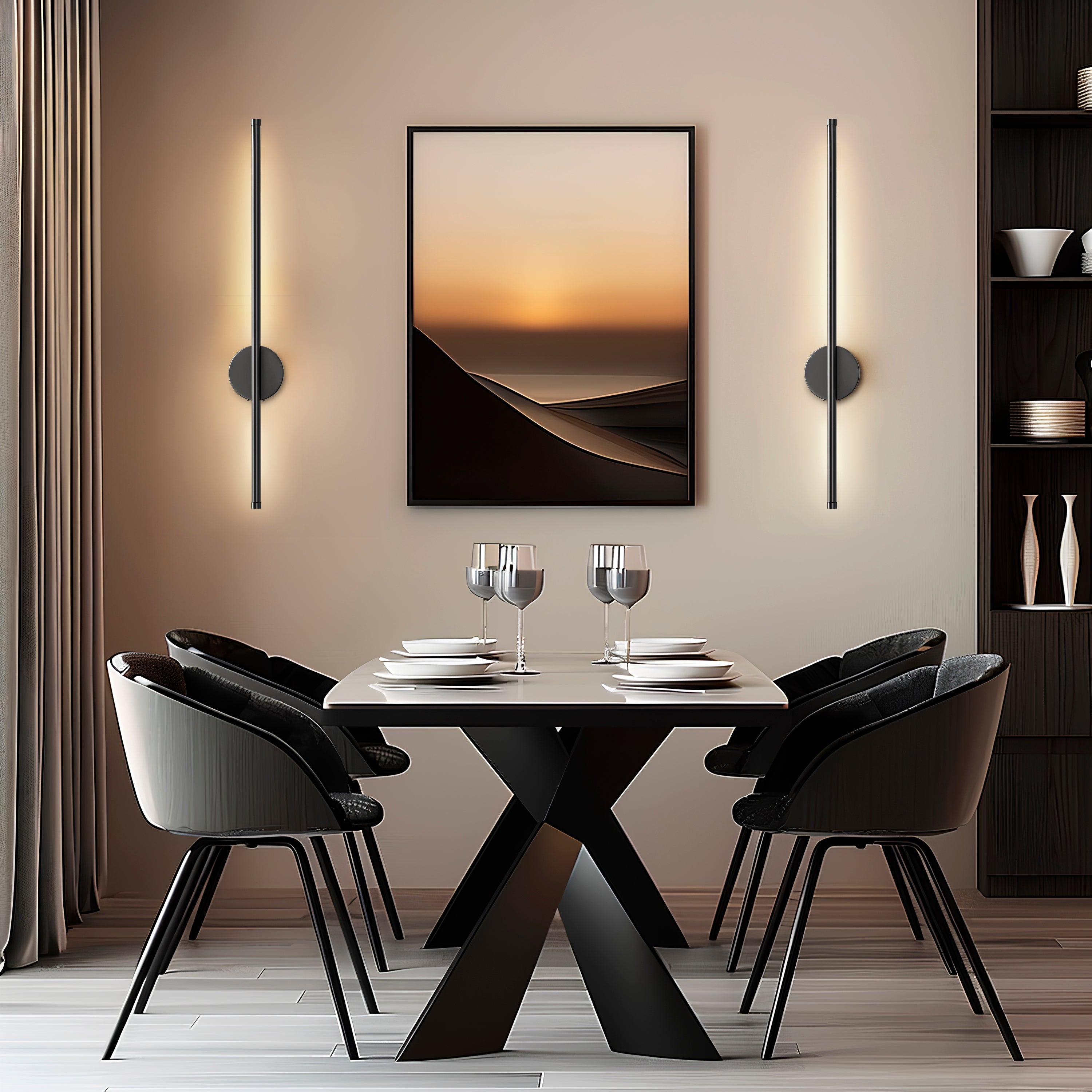 Ulraxa – Appliques murales LED à piles intérieur lot de 2