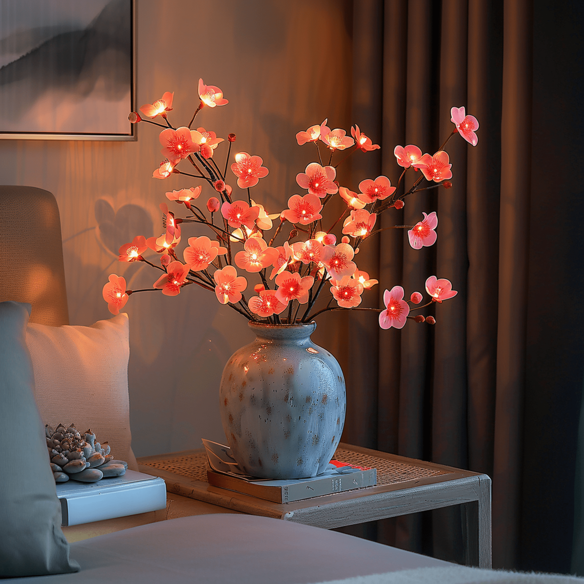 Illuminated Olive Branch LED Cherry Blossom Battery Operated - Image 4