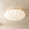 Wabi Sabi Round Silk Flush Mount Ceiling Light