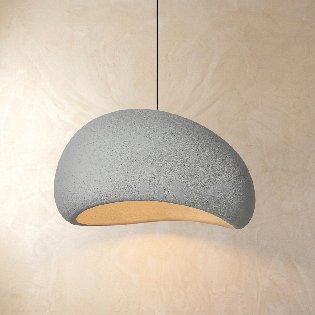 Wabi Sabi Japanese Pendant Light Minimalist Natural Ceiling Lamp - Image 3