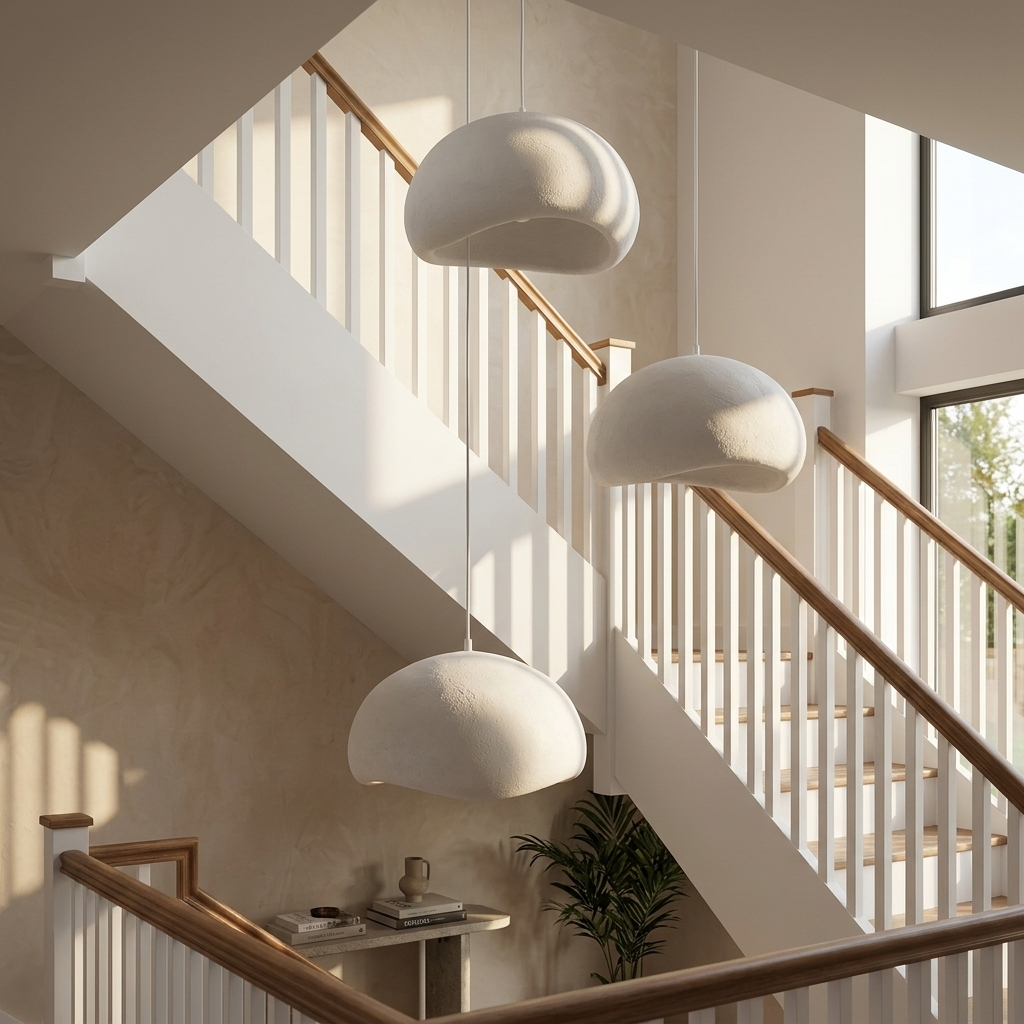 Wabi Sabi Japanese Pendant Light Minimalist Natural Ceiling Lamp - Image 5