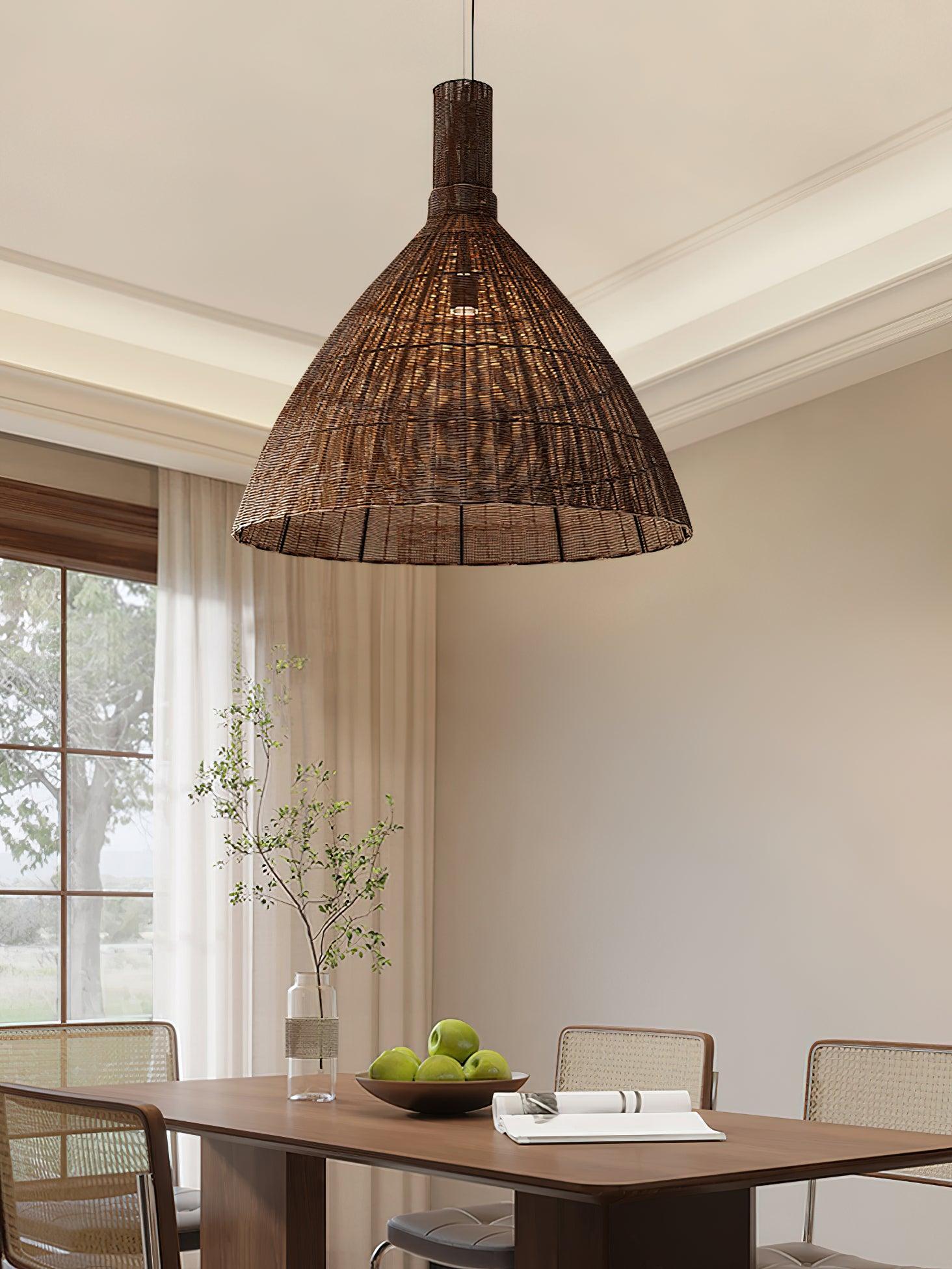 Nythera – Suspension artistique en rotin naturel