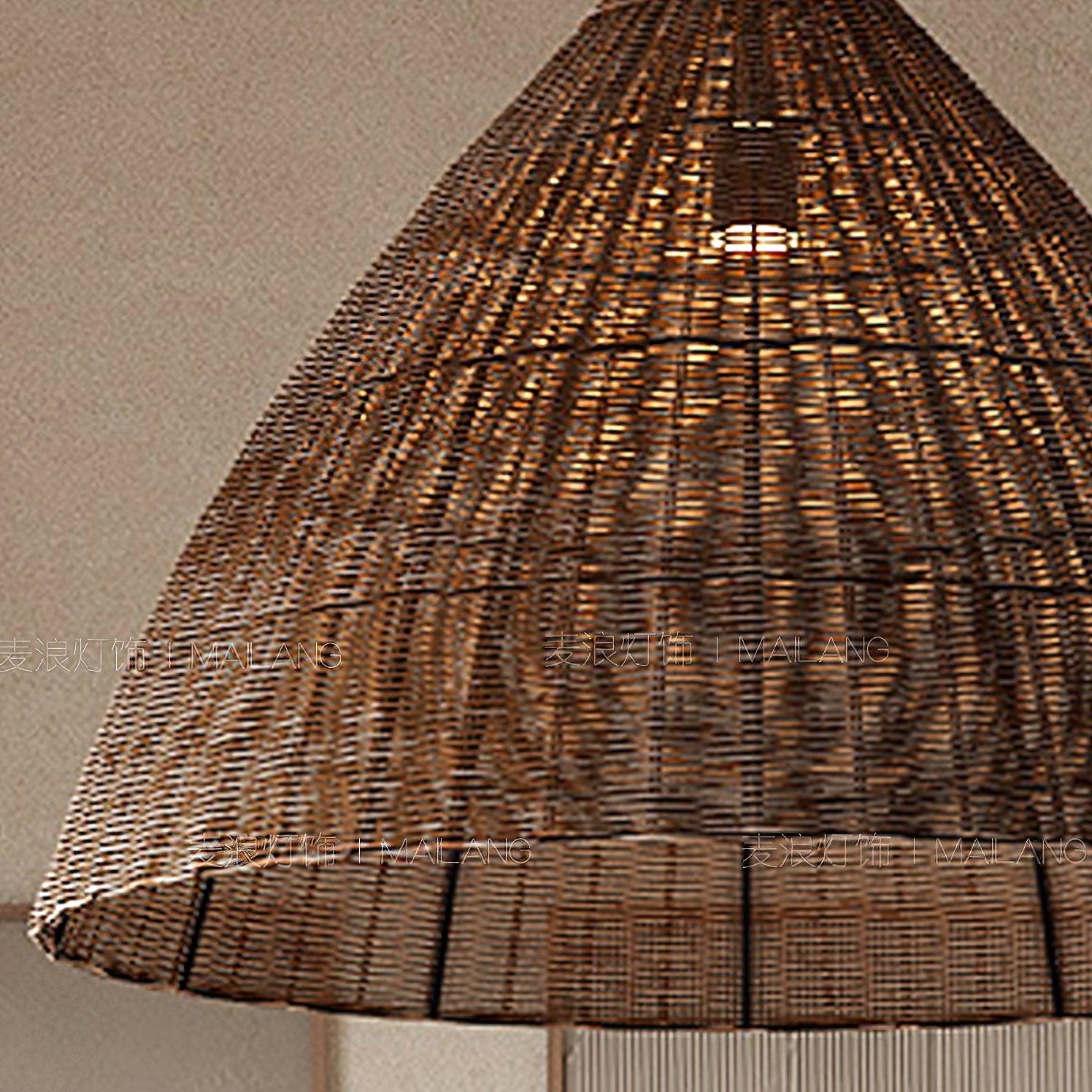 Nythera – Suspension artistique en rotin naturel