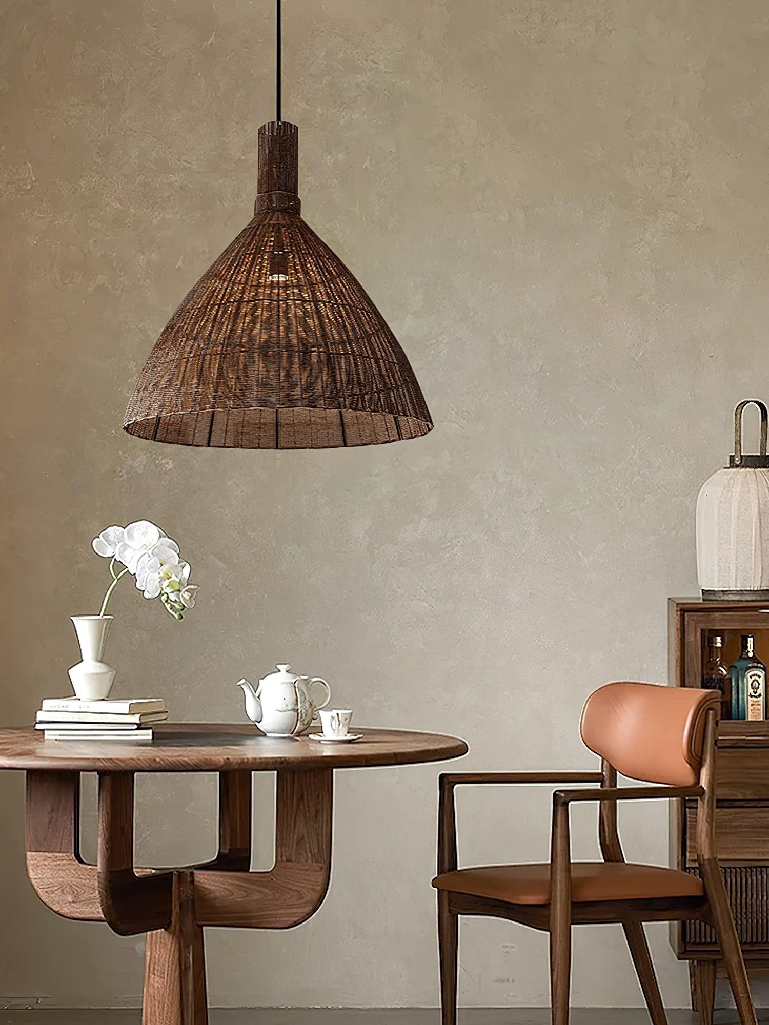 Nythera – Suspension artistique en rotin naturel