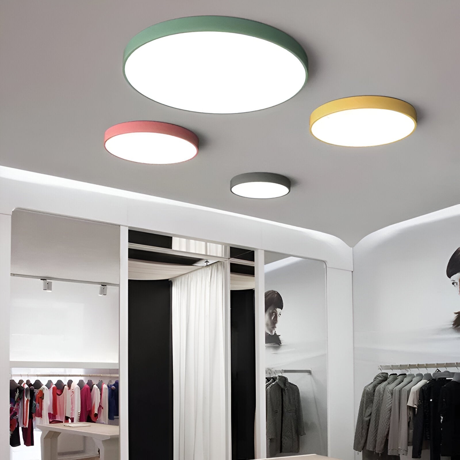 Denrad – Lampada da soffitto LED moderna con paralume in acrilico