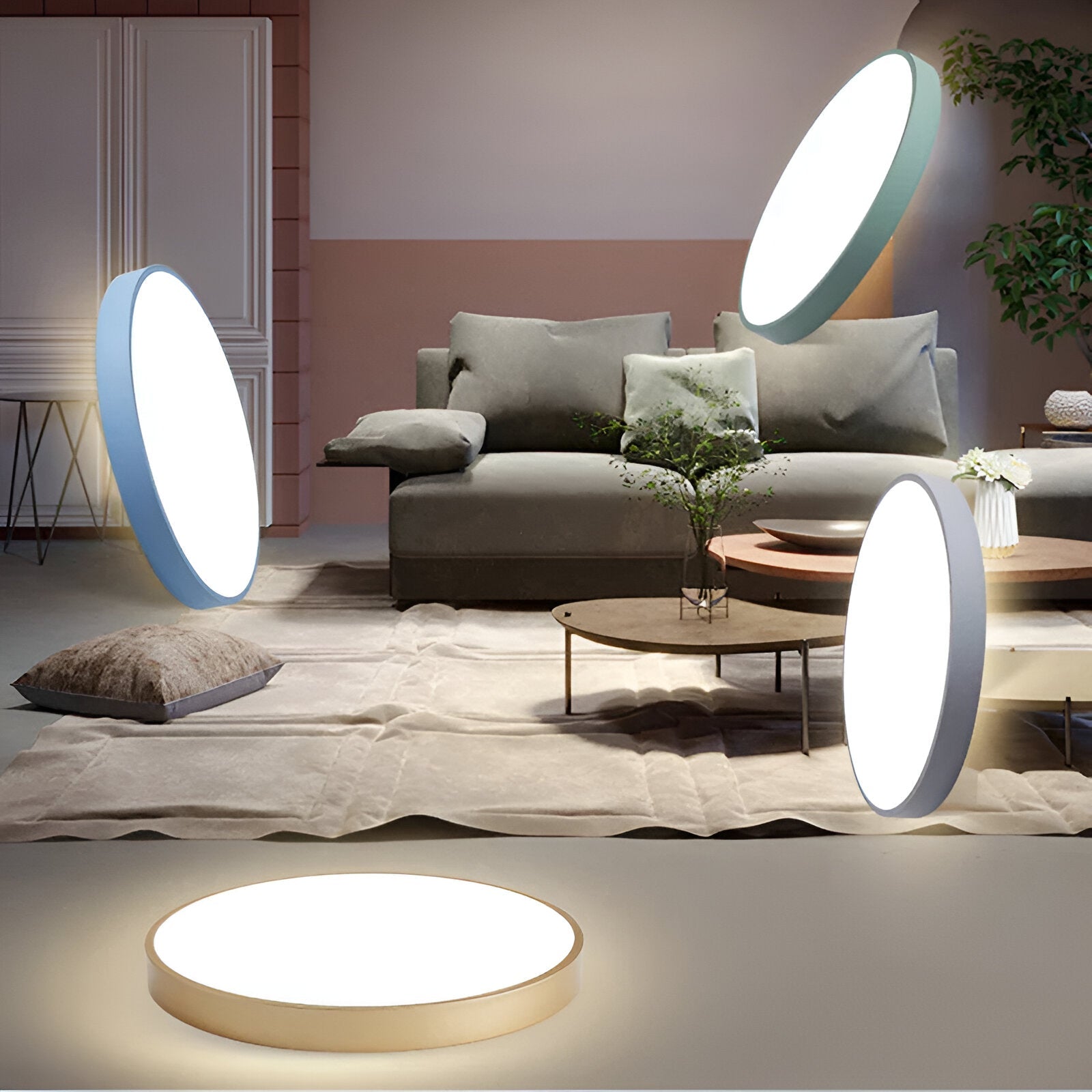 Denrad – Lampada da soffitto LED moderna con paralume in acrilico