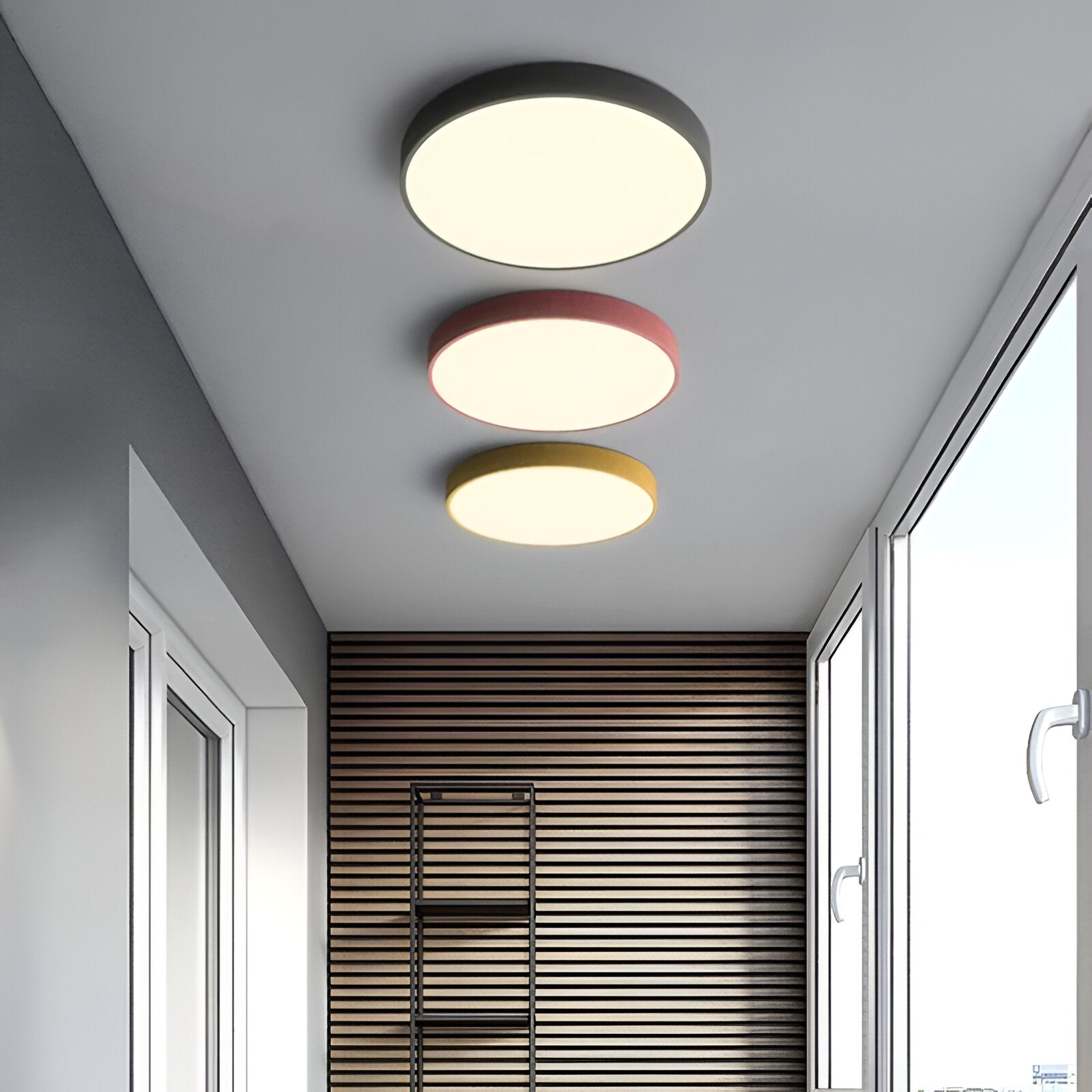 Denrad – Lampada da soffitto LED moderna con paralume in acrilico